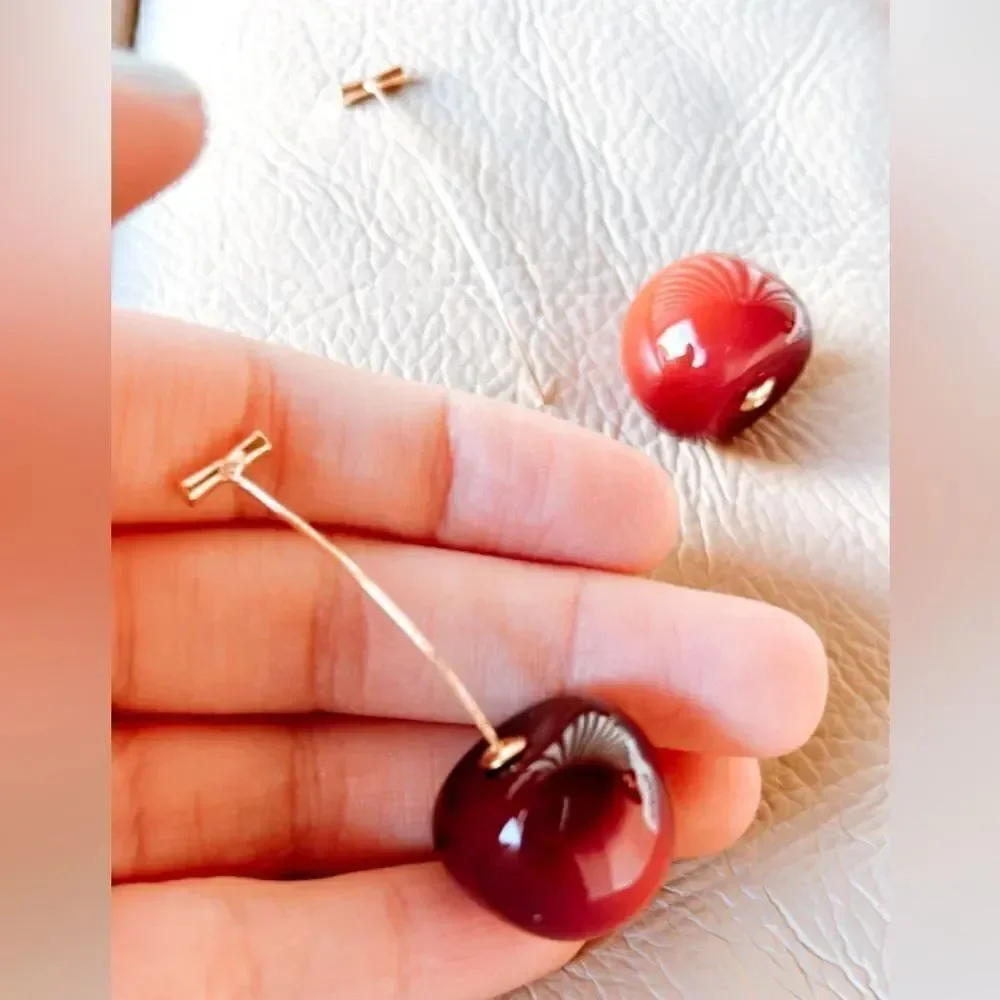 cherry earrings A301